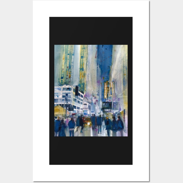 Midnight on Broadway Wall Art by dfrdesign